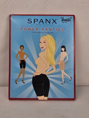 SPANX Power Panties Performance Shaping Underwear Black Size C Style 408 NWT
